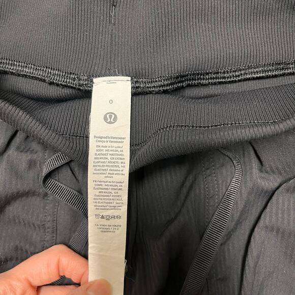 Lululemon Dance Studio Joggers Mid Rise Full Length Black Drawstring Pant Sz 0 - Picture 6 of 8